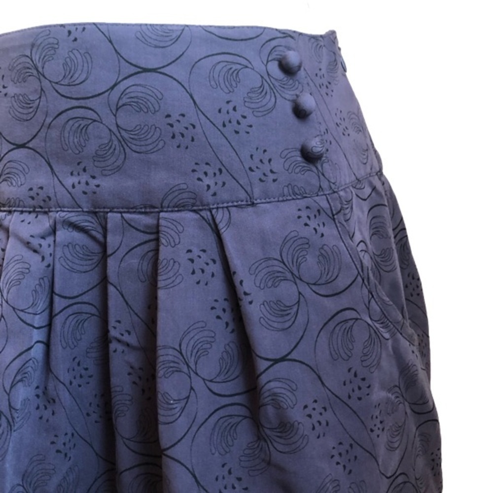 Purple midi skirt with pockets size 6 - Picture 2 of 8
